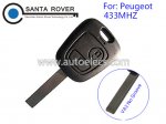 Peugeot 307 2 Button Remote Key 433mhz Electronic 46Chip inside VA2 no groove blade