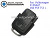 Volkswagen VW Remote Key Square Head 3 Button (315Mhz,1K0 959 753 L)