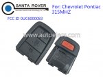 Chevrolet Pontiac Remote Control 4+1 Button 0UC6000083 315Mhz