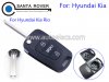 Hyundai Kia Rio Folding Remote Key Shell Cover 3 Button