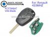 Renault Clio Kangoo Master Remote Key 3 Button PCF7946AT VA6 Blade 433Mhz