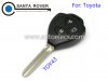 Toyota Rav4 Corolla Hilux Remote Key Case Shell 3 Button Toy43 Blade
