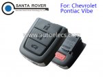Chevrolet Pontiac Vibe Remote Shell Case