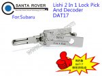 DAT17 Lishi 2 in 1 Lock Pick and Decoder For Subaru