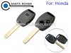 Honda Accord Civic CRV Pilot Fit Remote Key Shell 2 Button With Chip Slot