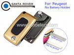 Peugeot 307 407 408 Flip Remote Key 3 Button Gold(No Battery Holder)