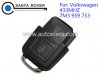 Volkswagen VW Remote Key Square Head 2 Button (433Mhz,7M3 959 753)