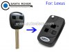 Lexus IS200 LS400 RX300 GS300 CONVERSION Modified Flip Remote Key Case 3 Button