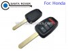 Honda Accord Straight Remote Key Shell 3+1 Button