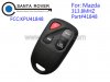 Mazda 3+1 Button Keyless Remote Fob Key 41848
