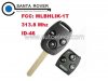 Honda Accord 3 Button Remote Key(313.8Mhz) MLBHLIK-1T
