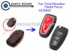 Modified Ford Mondeo Fiesta Focus Flip Remote Key 3 Button 433Mhz Red HU101 Blade