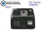 Toyota Remote 3 Button Set 60020 304Mhz