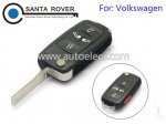 Volkswagen VW Folding Remote Key 4+1 Button
