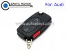 Audi A3 A4 A6 Quattro Folding Remote Key Shell Cover 2+1 Button