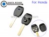 Honda Accord Civic CRV Pilot Fit Remote Key Shell 3 Button With Chip Slot