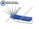 New HAOSHI Foldable Knife Opener For Door Locksmith Tool Lock Pick Set blue