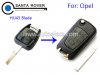 Opel Corsa Astra Kadett Monza Montana Flip Remote Key Case Shell 3 Button HU43 Blade