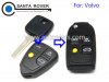 Volvo S40 V40 C70 S60 S80 Modified Flip Remote Key Shell Case 4 Button