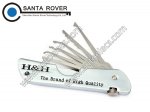 6 in 1 Stainless Steel Foldable Knife Pick Tool for Door Lock Quick Opening Locksmith Tool