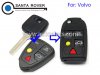 Volvo S60 S80 V70 XC70 XC90 Modified Flip Remote Key Shell Case 5 Button