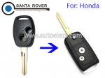 Honda Odyssey Modified Flip Remote Key Case 2 Button HON58R Blade