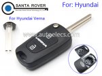 Hyundai Verna Folding Key Cover 3 Button