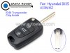 Hyundai IX35 Flip Remote Key 3 Button 433mhz ID46 Chip