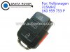 Volkswagen VW Remote Key Square Head 4 Button (315Mhz,1K0 959 753 P)