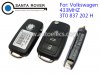 Volkswagen VW 3 button remote flip Key?433Mhz,3T0 837 202 H?