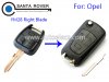 Opel Corsa Astra Kadett Monza Montana Flip Remote Key Case Shell 3 Button YM28 Right Blade