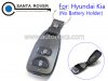 Hyundai Kia Remote Key Case Shell 2 Button No Battery Holder