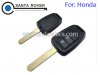 Honda Accord Straight Remote Key Shell 2 Button