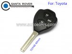 Toyota Rav4 Corolla Hilux Remote Key Case Shell 3 Button Toy48 Blade