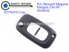 Renault Megane Kangoo Clio RF 2 Button Remote Flip Key PCF7947AT Chip 433Mhz